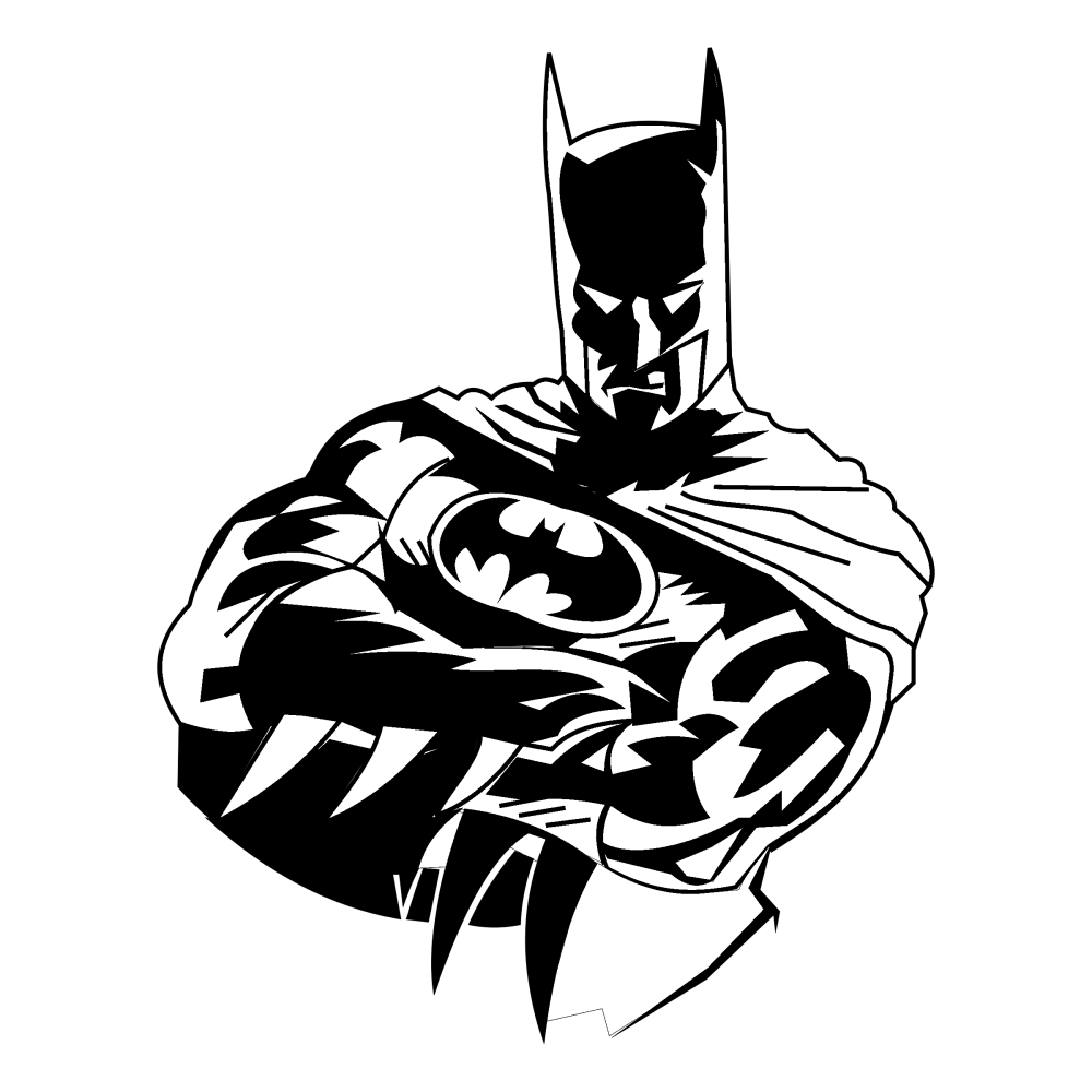 Batman logo sketch