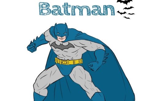 Easy Batman drawing tutorial