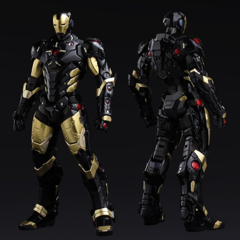 black iron man suit