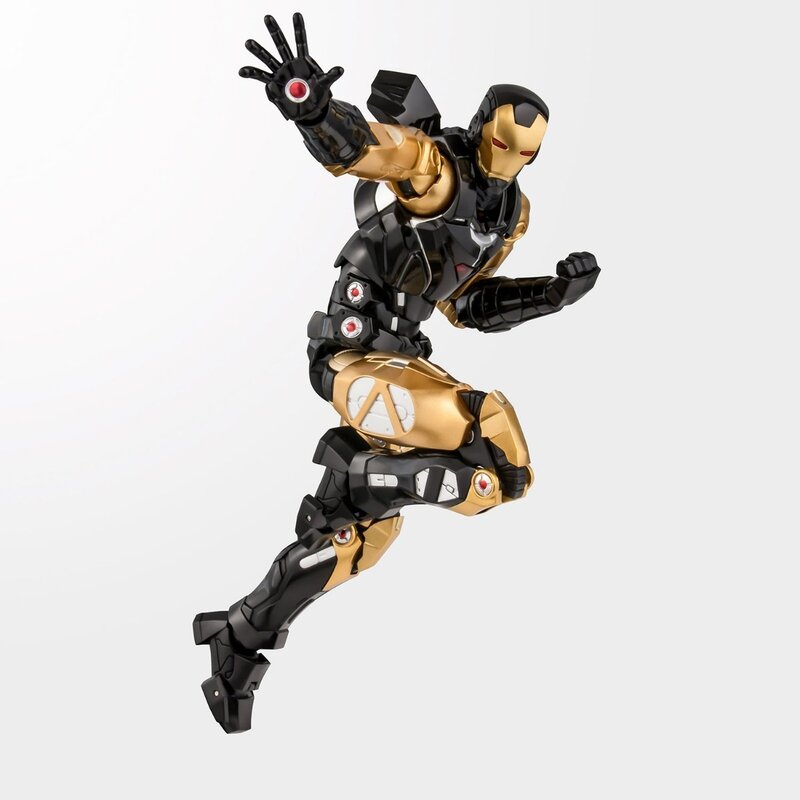 Black and gold Iron Man suit