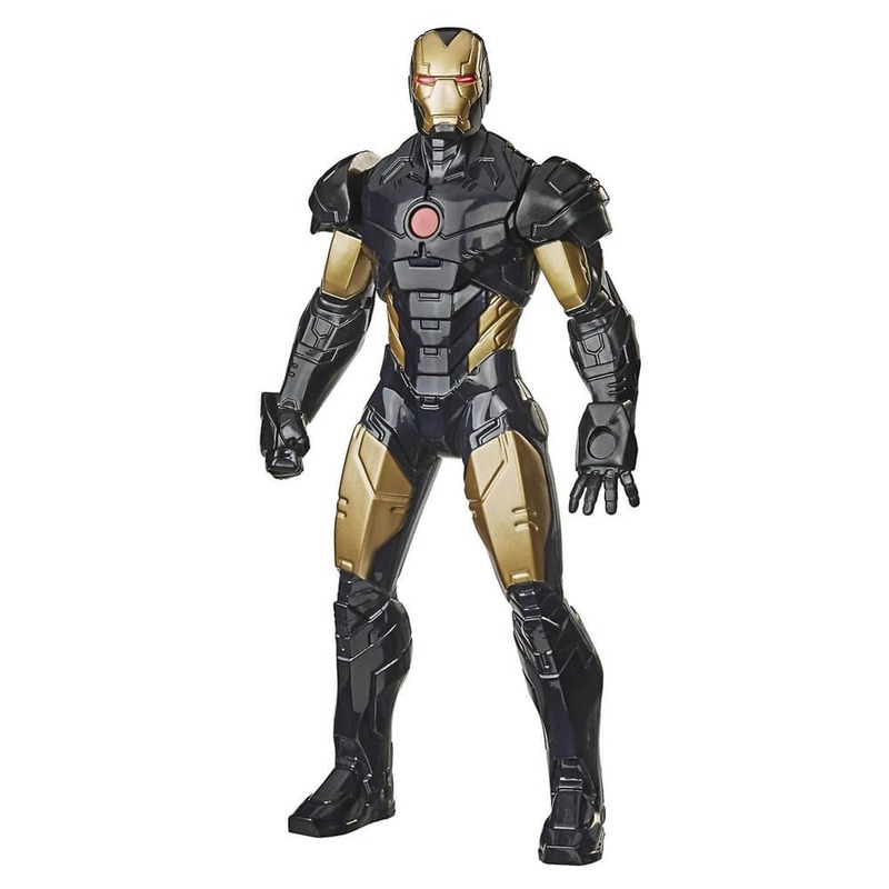 Black and gold Iron Man suit