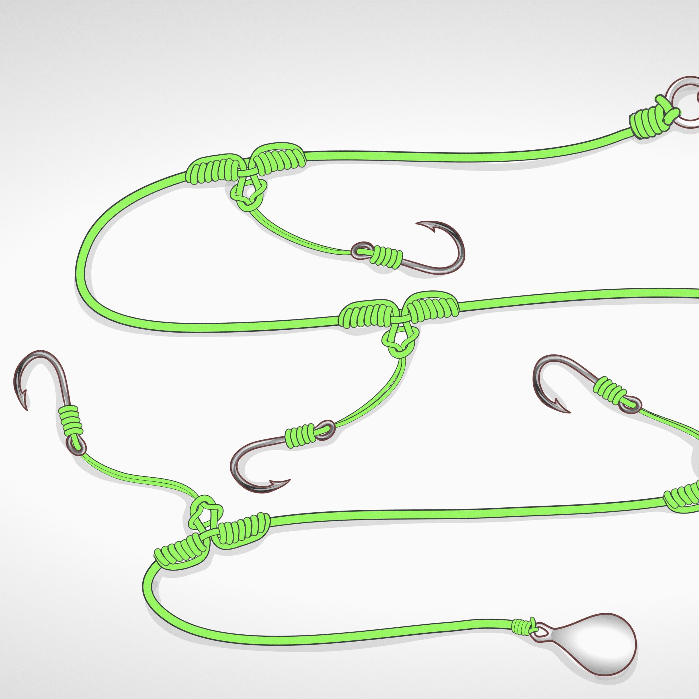 how to put hook on fishing rod