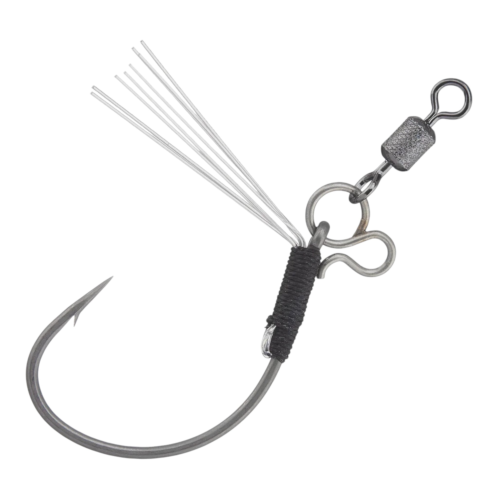 how to put hook on fishing rod