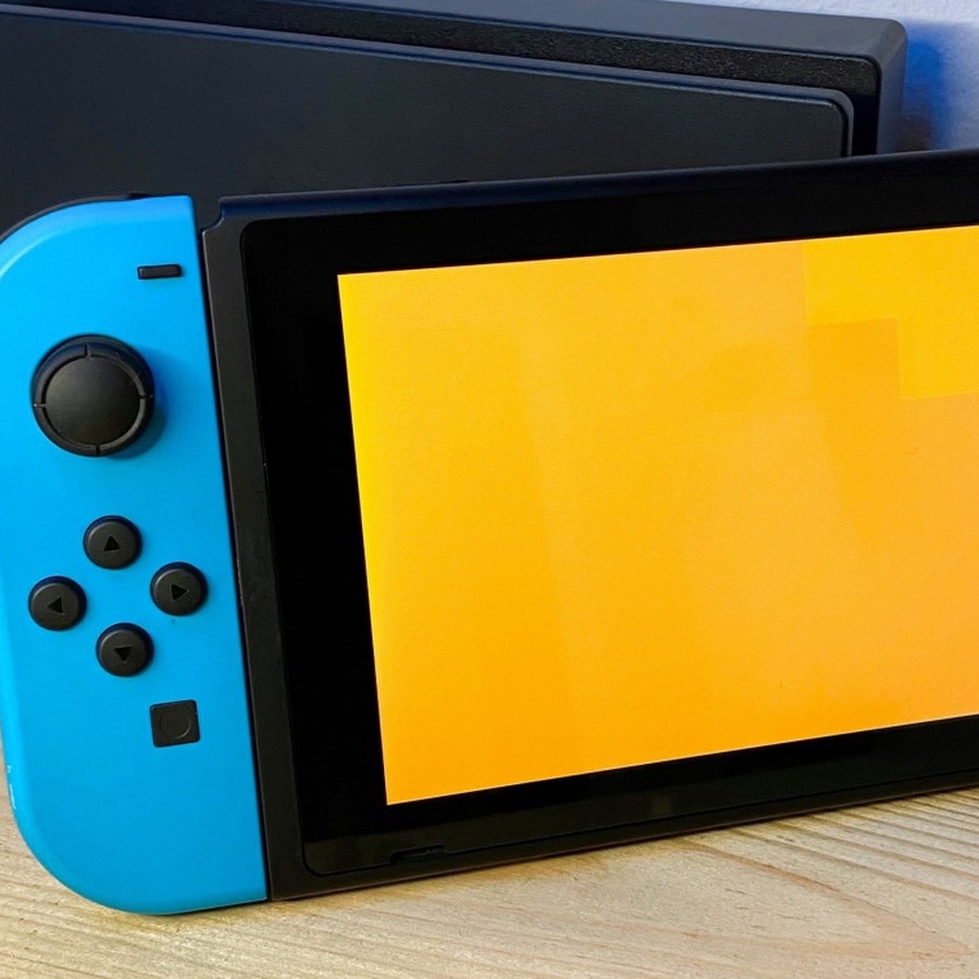 nintendo switch screen orange